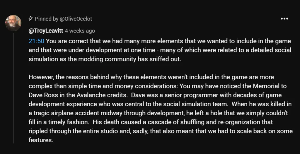 Hogwarts Legacy Dev Comments 1