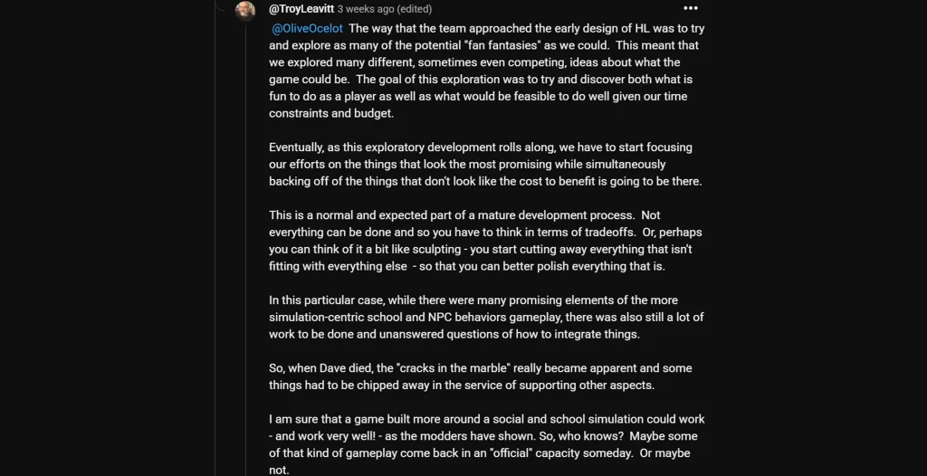 Hogwarts Legacy Dev Comments 2