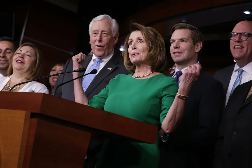Nancy Pelosi and other Democratic leaders react to the House GOP cancelling a vote for the American Health Care Act.