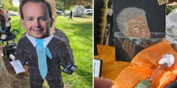 Utah Pride event gets massive backlash after displaying severed Trump head painting and pinata of Mike Lee