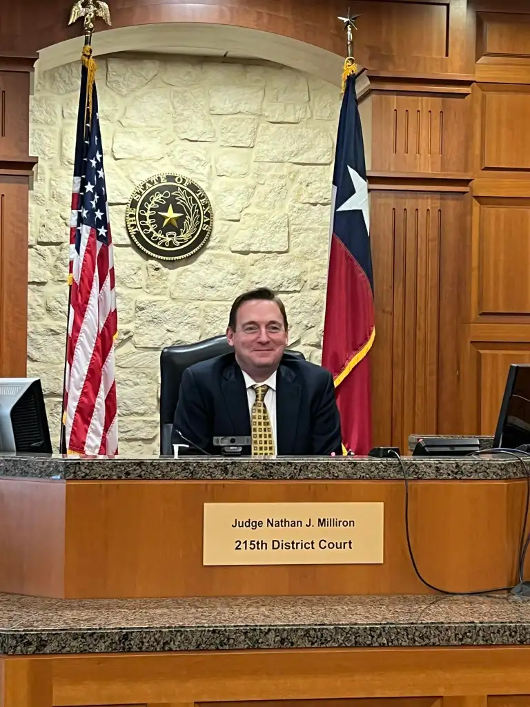 Milliron has served on the bench in the 215th District Court since January 2025.