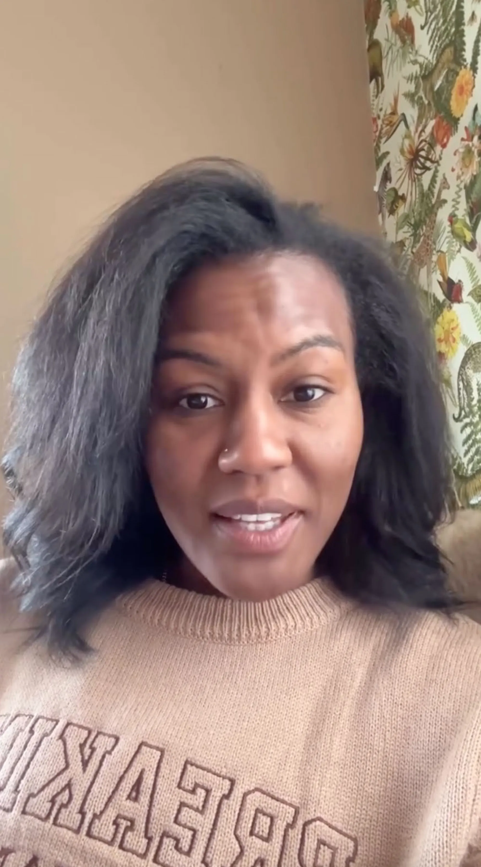 A medium close-up of Janai Norman speaking to the camera.