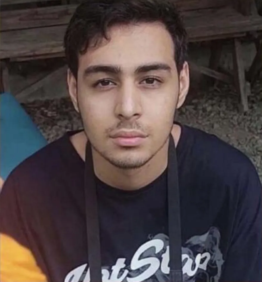 Portrait of Mohammad-Amin Biglari, a political prisoner executed by Iranian authorities.