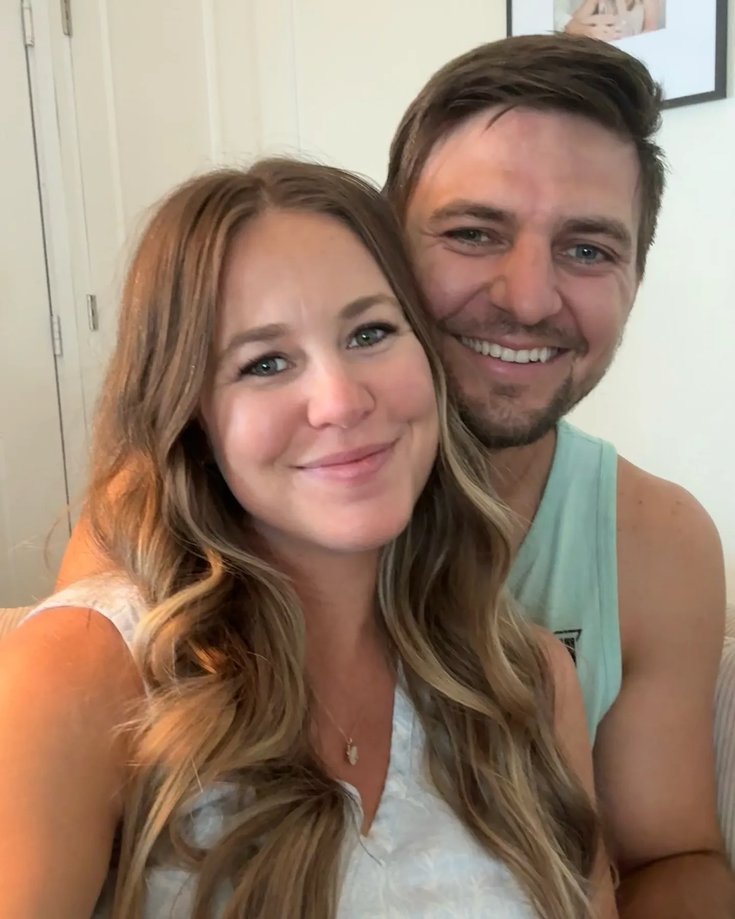 Jana Duggar and Stephan Wissman smiling.