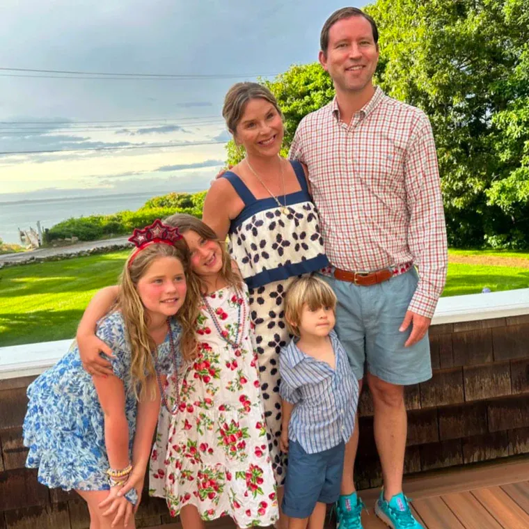 Jenna Bush Hager and Henry Hager with their children Mila, Poppy, and Hal.