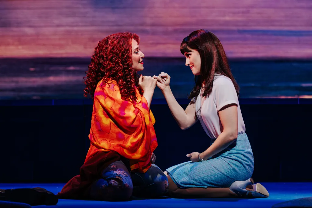 Jessica Vosk and Kelli Barrett as Cee Cee Bloom and Bertie White in BEACHES, A NEW MUSICAL.