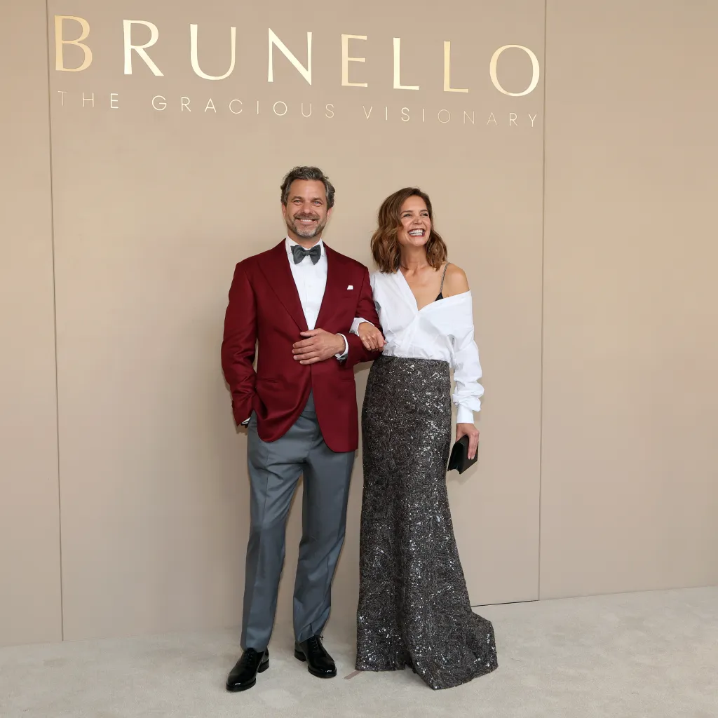 Joshua Jackson and Katie Holmes attend the gala screening of