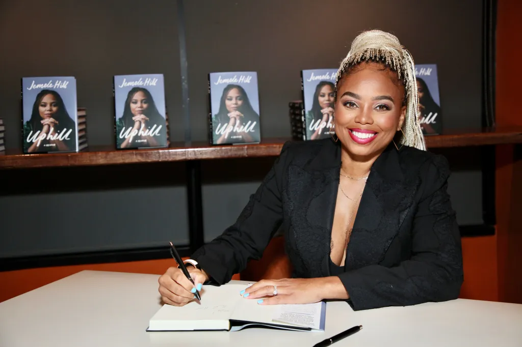Jemele Hill signs copies of her book 