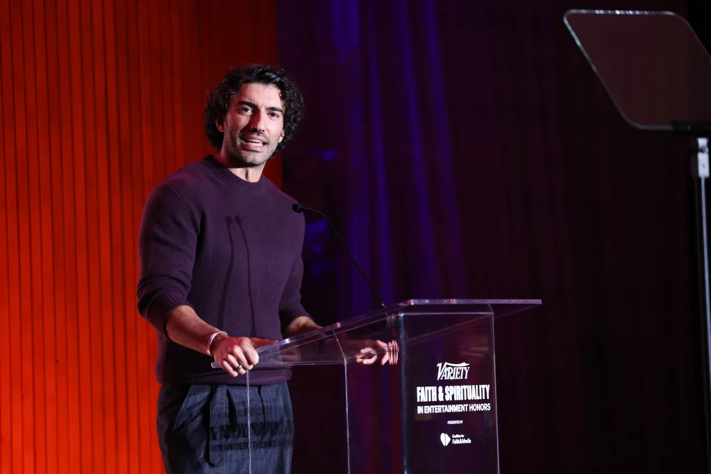 Justin Baldoni speaks onstage during the Variety Faith and Spirituality in Entertainment Honors.