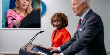Karoline Leavitt blames Joe Biden for the ‘hard time’ Karine Jean-Pierre had as White House press secretary 