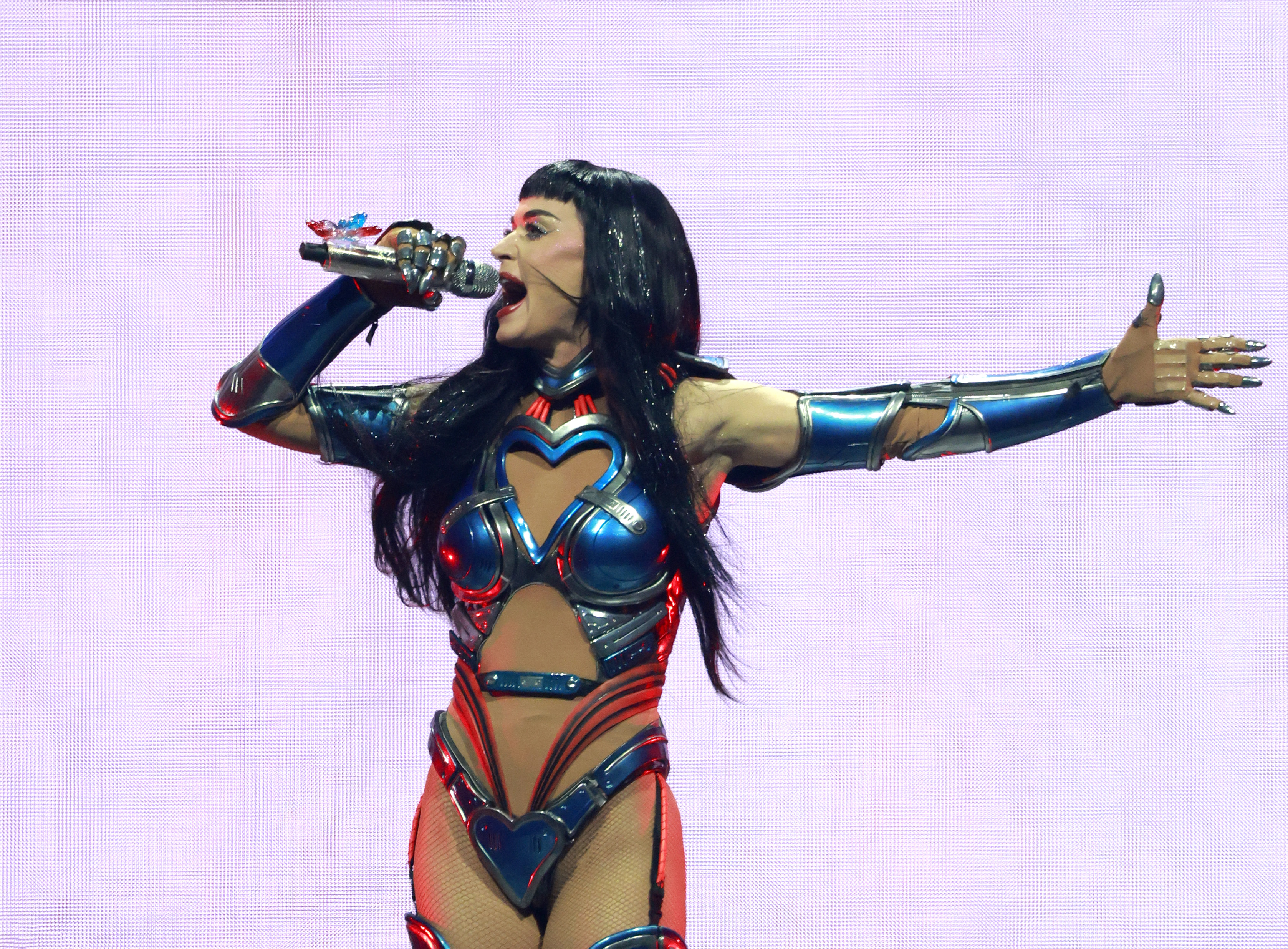 Katy Perry performing at Bridgestone Arena.