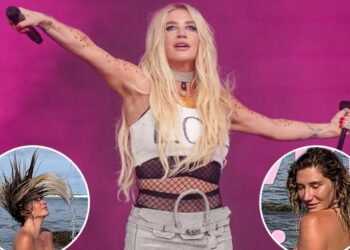 Kesha ditches her clothes to celebrate Earth Day in the ocean: ‘The divine feminine’