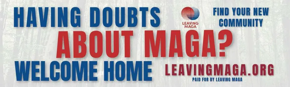 Leaving MAGA billboard