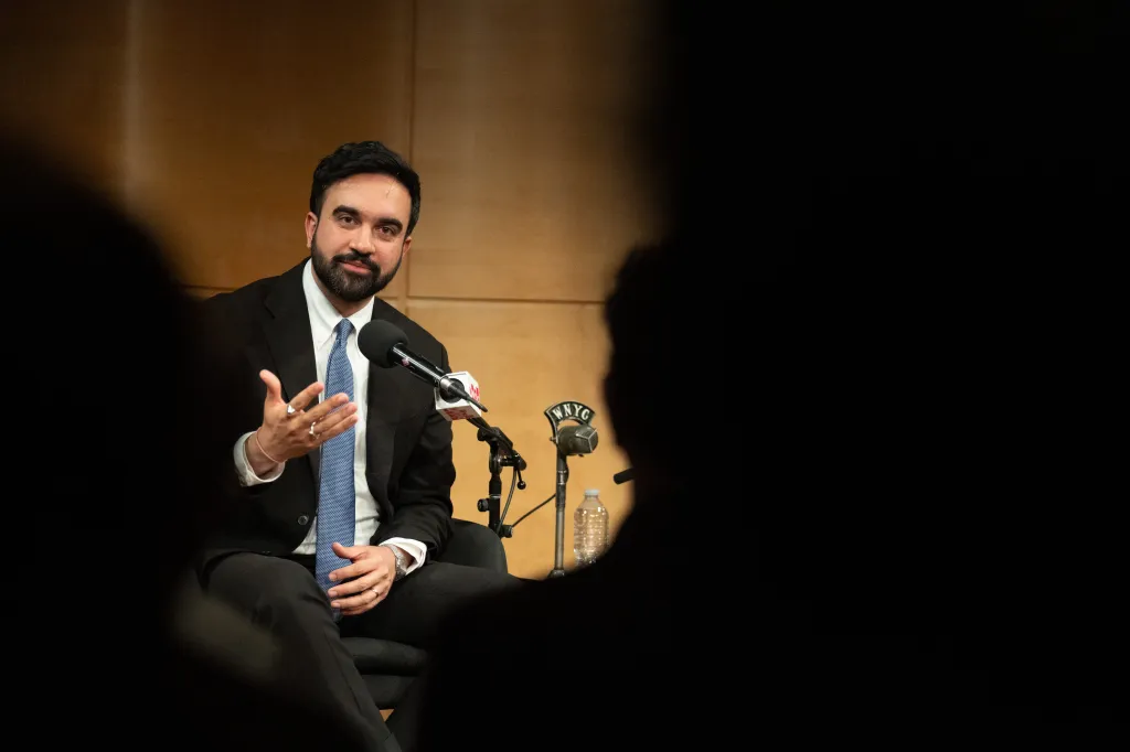New York City Mayor Zohran Kwame Mamdani speaking on WNYC's “Mamdani's First 100 Days: Lessons from La Guardia.”
