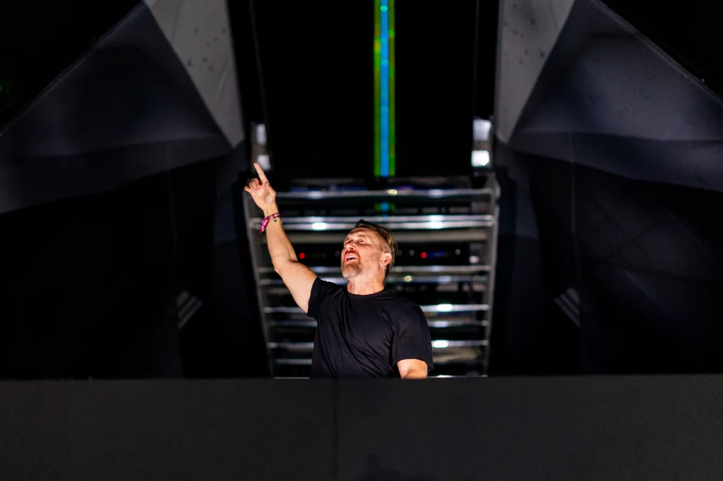 David Guetta performing at the Coachella Valley Music and Arts Festival.