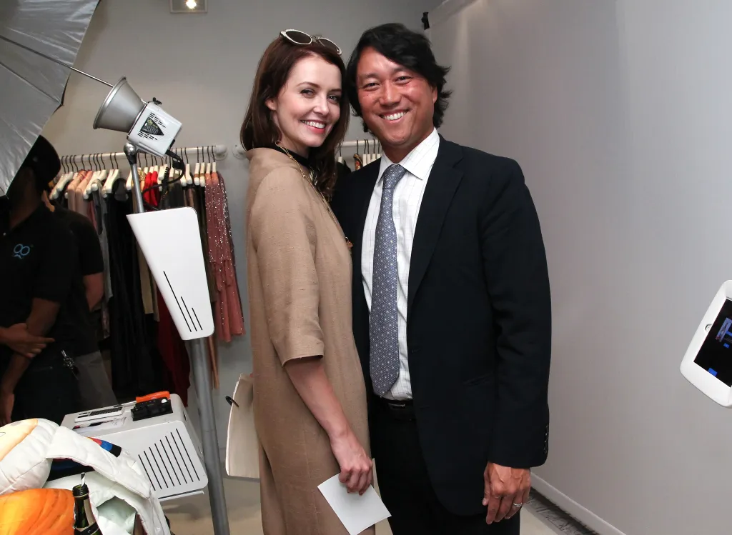 Lindsey Boylan and Lee Roy Kim smiling at 