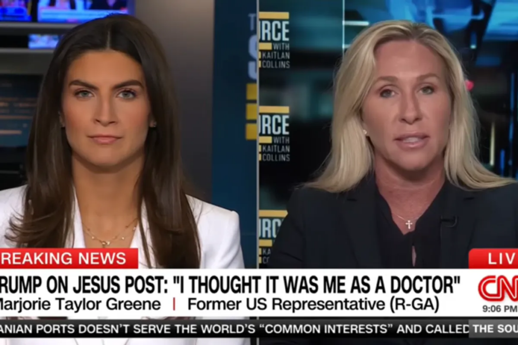 MTG squirms as CNN throws her previous claims about ‘Jesus’ Trump back in her face