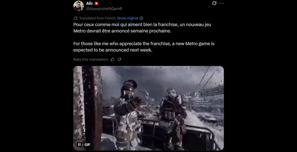 Metro 4 Leaked