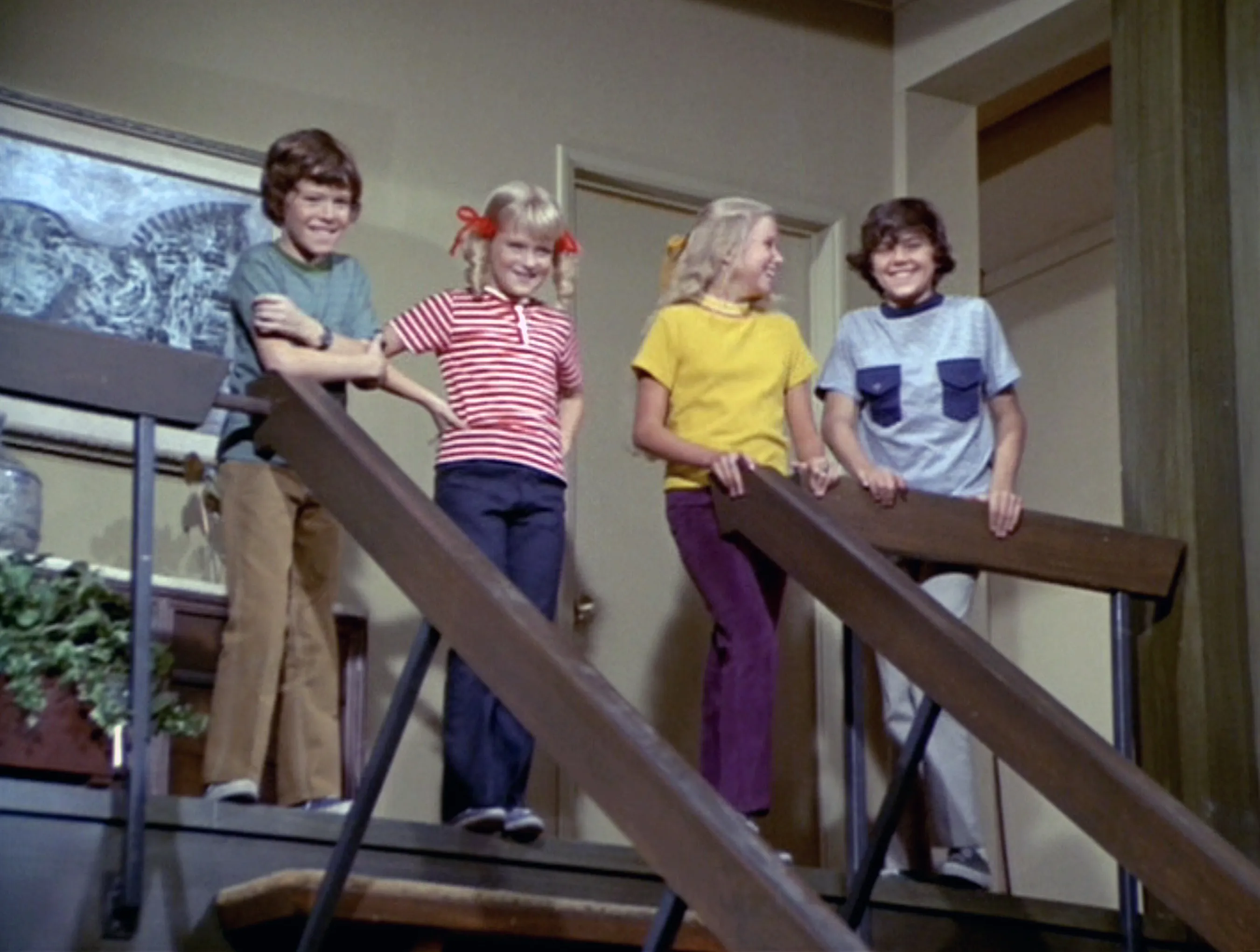 Mike Lookinland, Susan Olsen, Eve Plumb Christopher Knight.