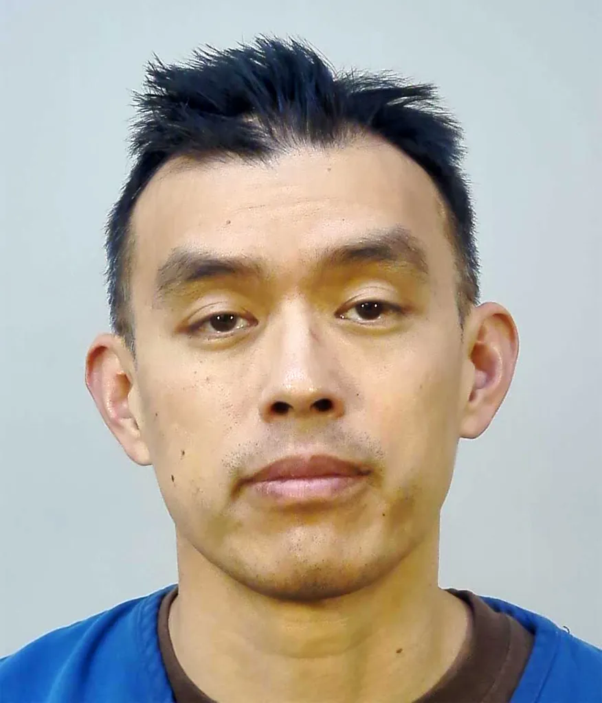 Mugshot of Wayne Hsiung, an animal rights activist.