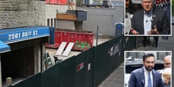 Bruce Blakeman slams ‘elitist’ Mamdani at site of controversial NYC homeless shelter