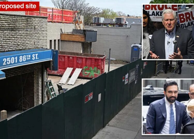 Bruce Blakeman slams ‘elitist’ Mamdani at site of controversial NYC homeless shelter