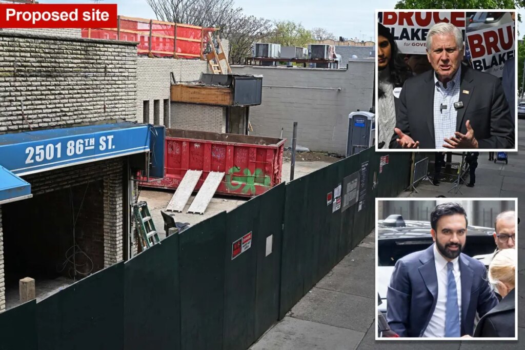 Bruce Blakeman slams ‘elitist’ Mamdani at site of controversial NYC homeless shelter