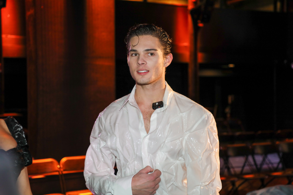 Braden Peters (Clavicular) at an Elena Velez New York Fashion Week dress rehearsal.