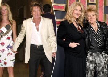 Rod Stewart’s wife Penny Lancaster says she ‘deserves a medal’ for 26-year relationship