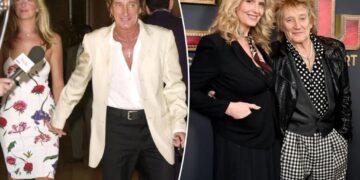 Rod Stewart’s wife Penny Lancaster says she ‘deserves a medal’ for 26-year relationship