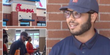Chick-fil-A worker, 18, finds $10K in restaurant bathroom and returns it to its owner