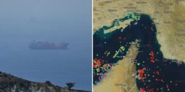 Iran opens fire on container ship in Strait of Hormuz
