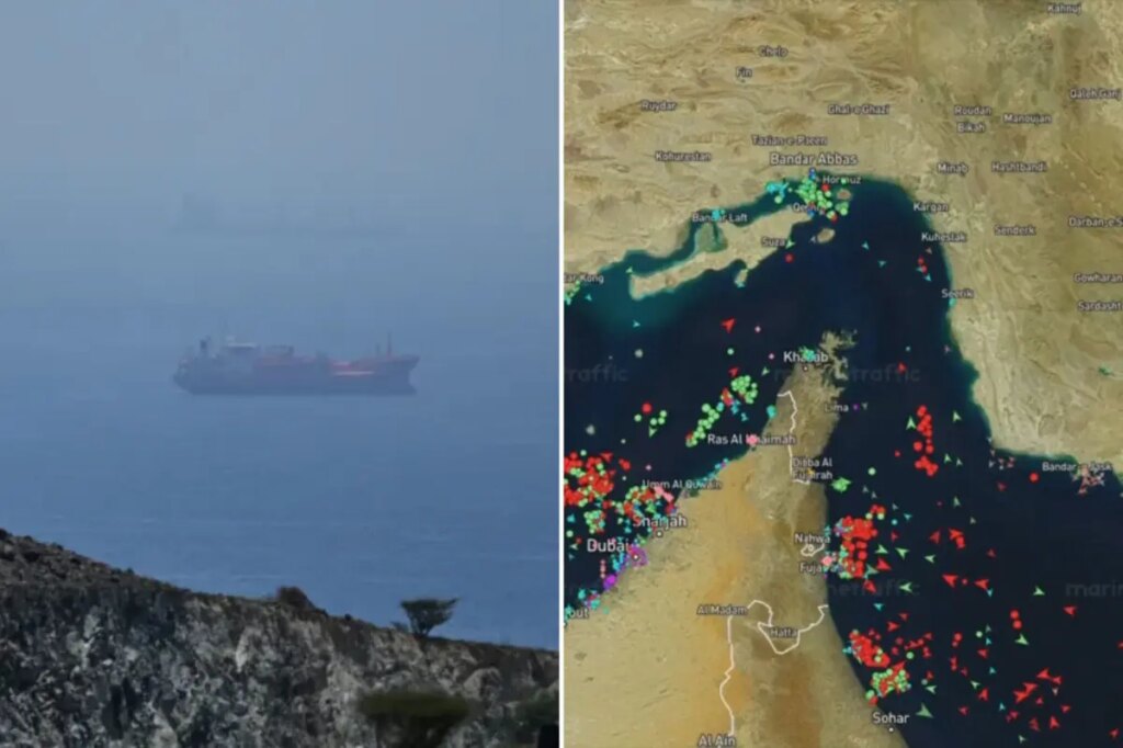 Iran opens fire on container ship in Strait of Hormuz