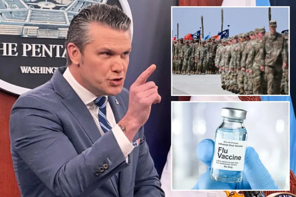Hegseth announces end to military flu vaccine requirement: ‘We will not force you’