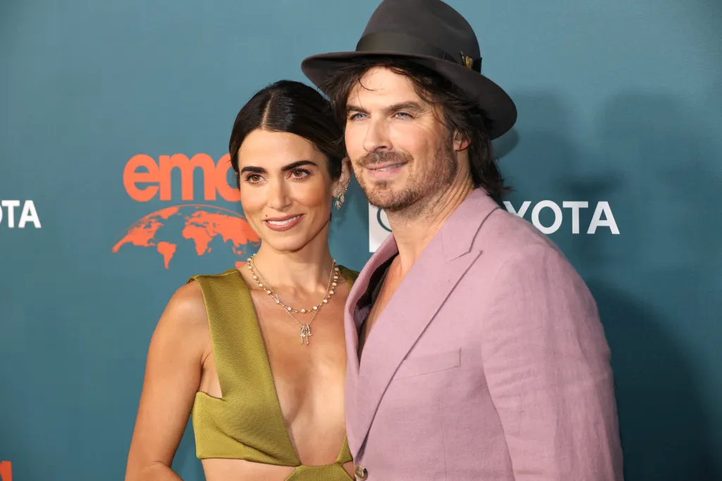 Nikki Reed and Ian Somerhalde at the 2024 Environmental Media Association Awards Gala.