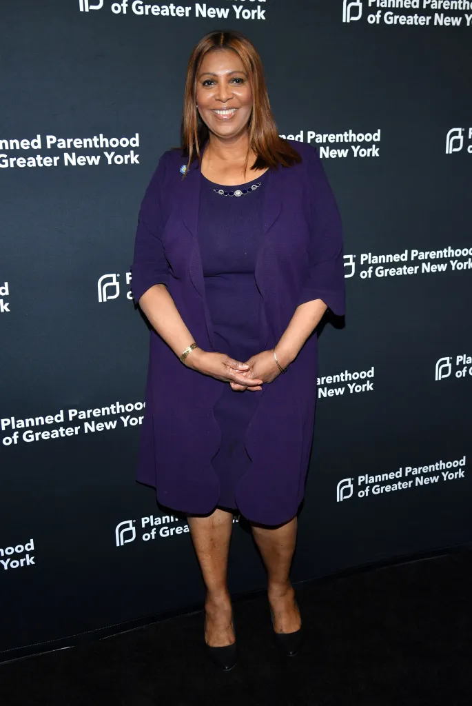Letitia James posing at the 2026 Planned Parenthood Gala.