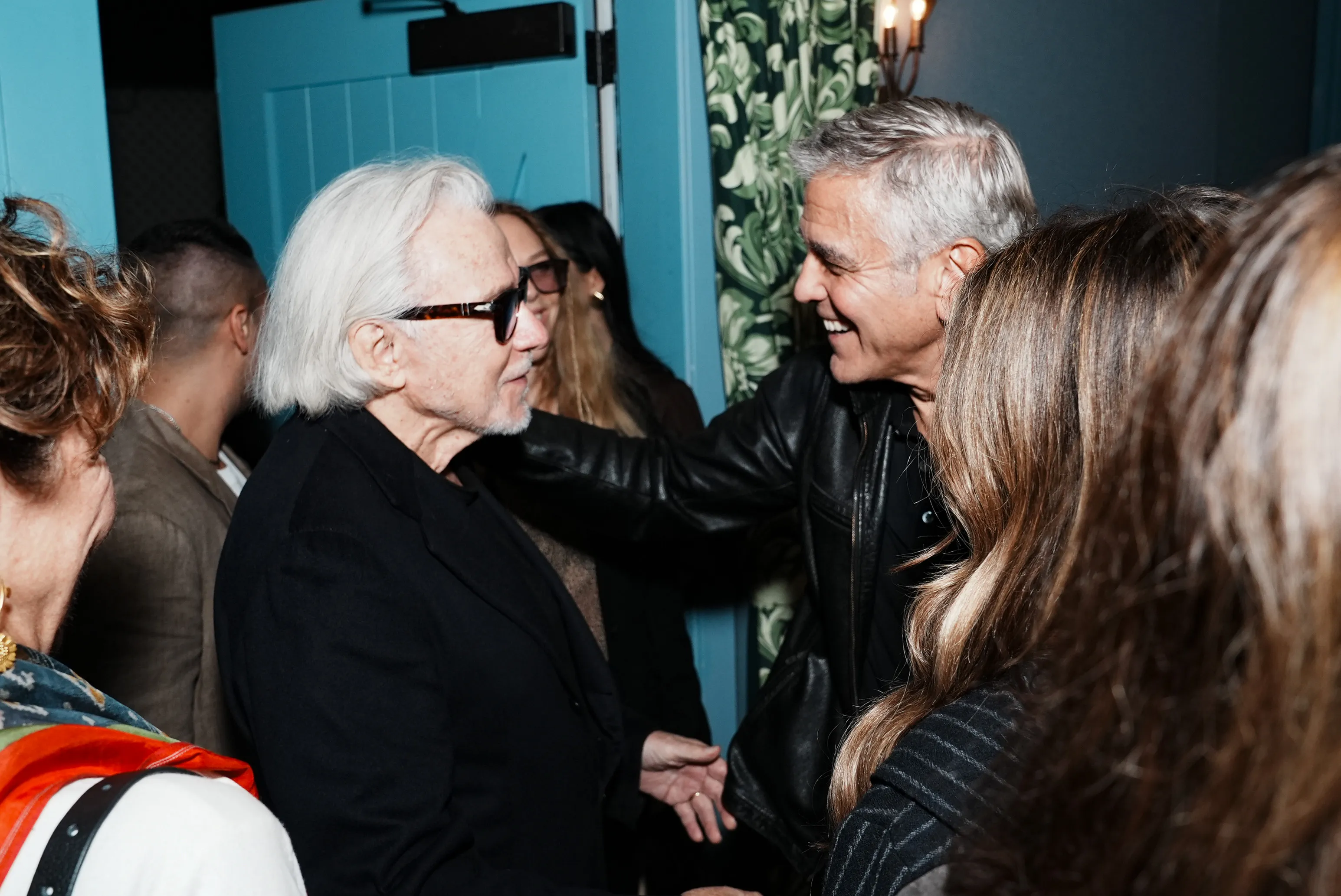George Clooney and Harvey Keitel