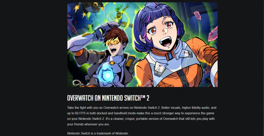 Overwatch Switch 2 Release Date