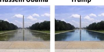 ’25th Amendment now!’ Fury as Trump posts fake before-and-after photos to attack Obama