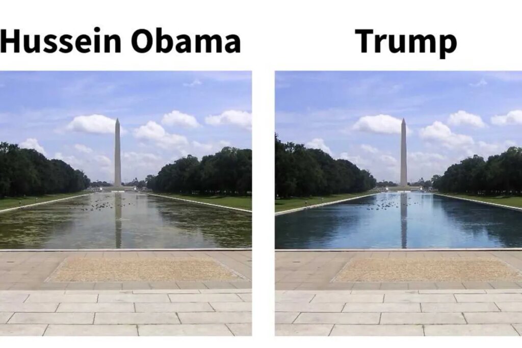 ’25th Amendment now!’ Fury as Trump posts fake before-and-after photos to attack Obama