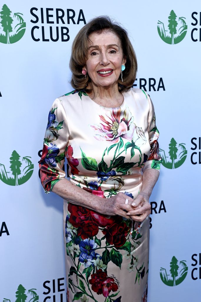 Nancy Pelosi smiles at the Trail Blazers Ball.