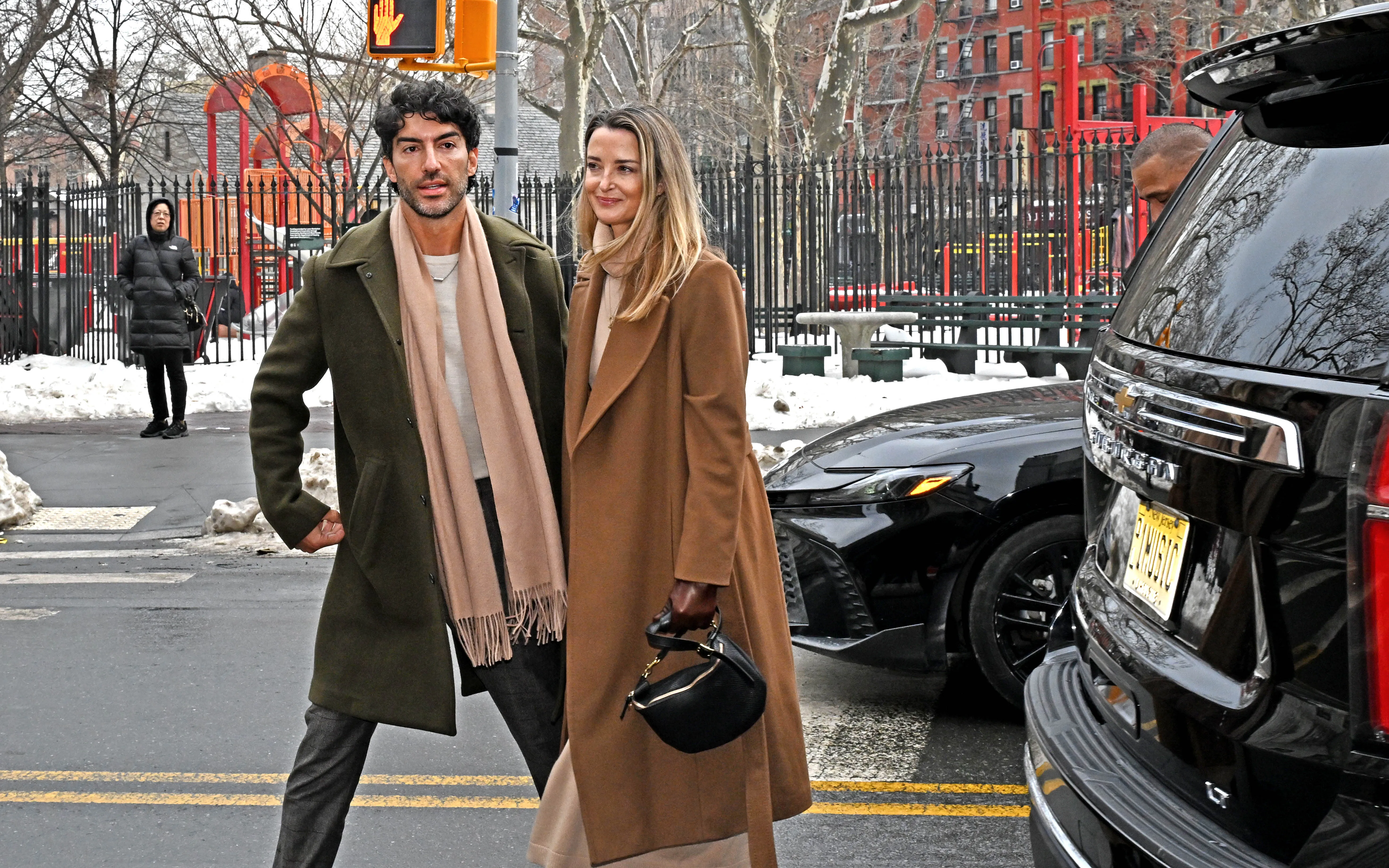 Justin Baldoni (pictured) arriving at federal court for his case against Blake Lively.