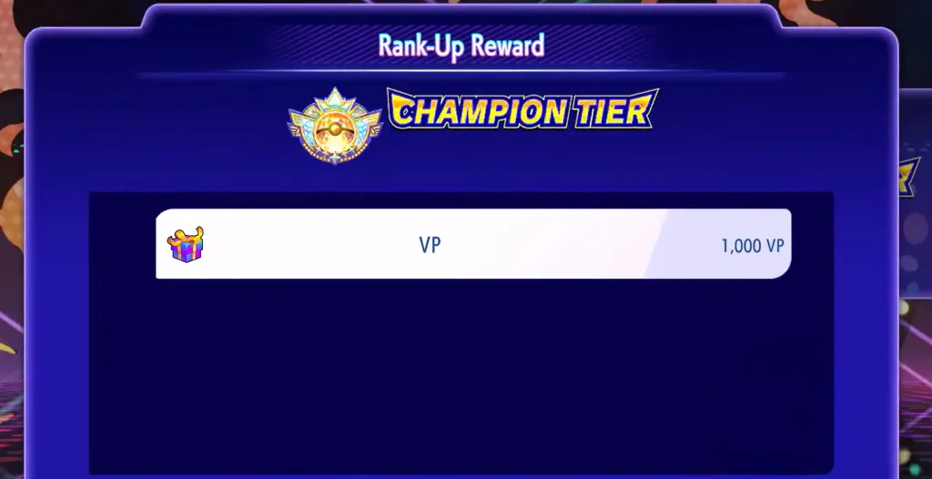 Pokémon Champions Champion Tier Reward