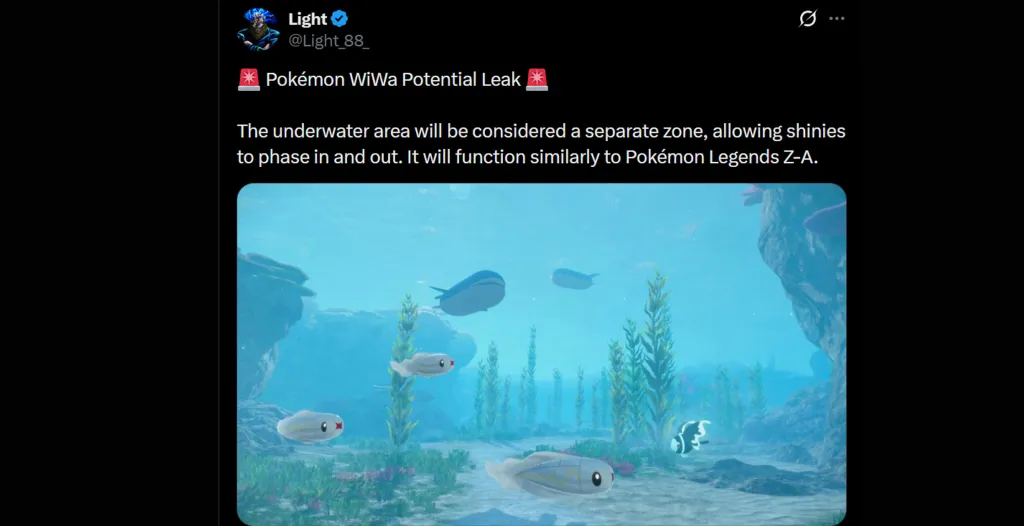 Pokémon Winds and Waves Shiny Feature Leaked