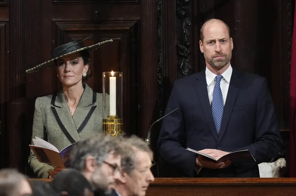 Prince William and Kate Middleton at the Installation of Sarah Mullally at Canterbury Cathedral.