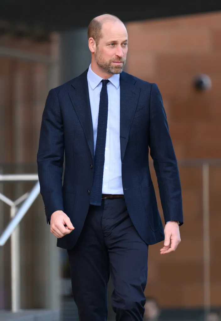 Prince William, Prince of Wales, walks while visiting the Francis Crick Institute.