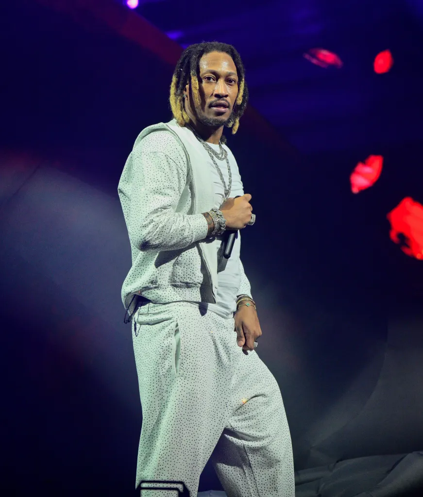 Rapper Future performing on stage at the FLA Live Arena.