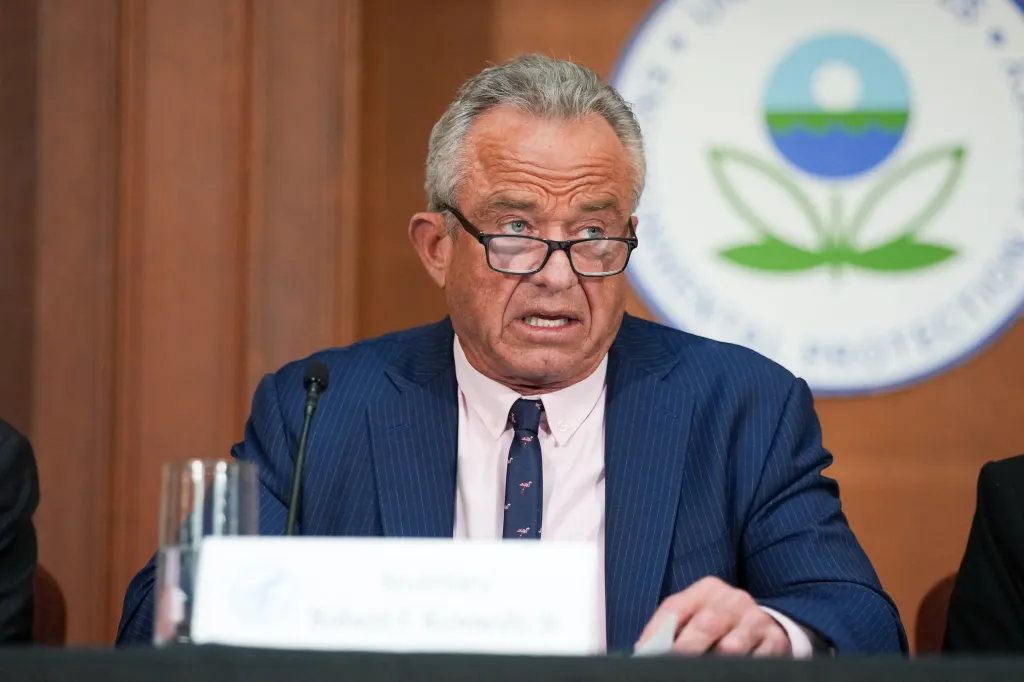 HHS Secretary Robert F. Kennedy Jr. speaking about microplastics.