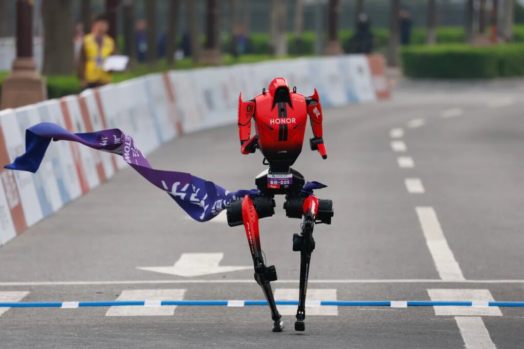 A Humanoid Robot Set a Half-Marathon Record in China