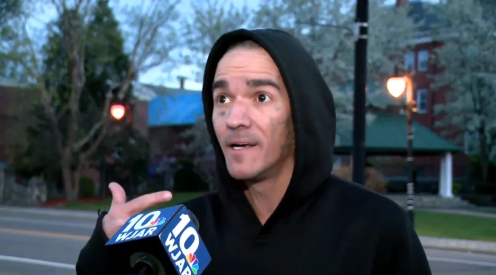 Ryan Fitzgerald said the person in the robes looked directly at him.